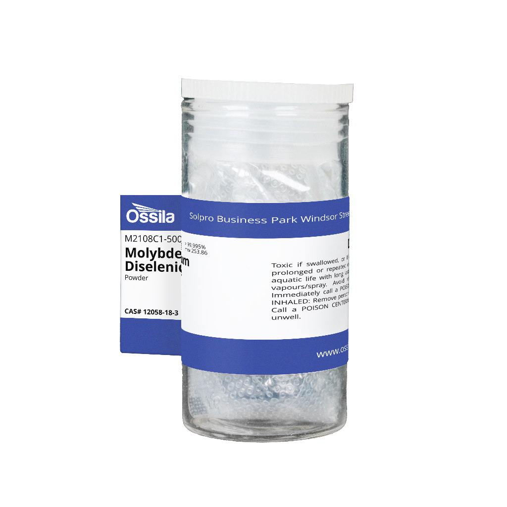 MoSe2, Molybdenum Diselenide Powder | CAS Number 12058-18-3 | Ossila