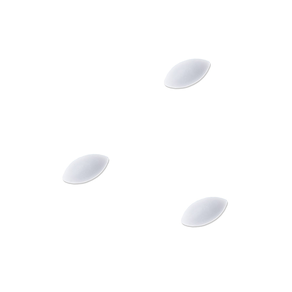 2 Barreaux Magnétiques D'agitation 25mm Forme Olive PTFE Blanc - Neufs Sous Emballage, Pour Labo