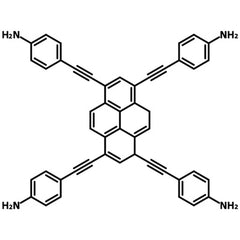 4,4',4'',4'''-(Pyrene-1,3,6,8-tetrayltetrakis(ethyne-2,1-diyl))tetraaniline CAS 1404196-75-3