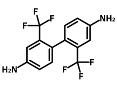 2,2'-Bis(trifluoromethyl)benzidine (TFMB) chemical structure, CAS 341-58-2