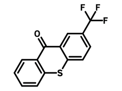 2-(Trifluoromethyl)thioxanthen-9-one chemical structure, CAS 1693-28-3