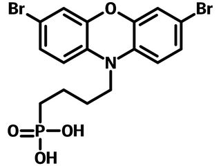 Chemical structure of 2BrPXZPA