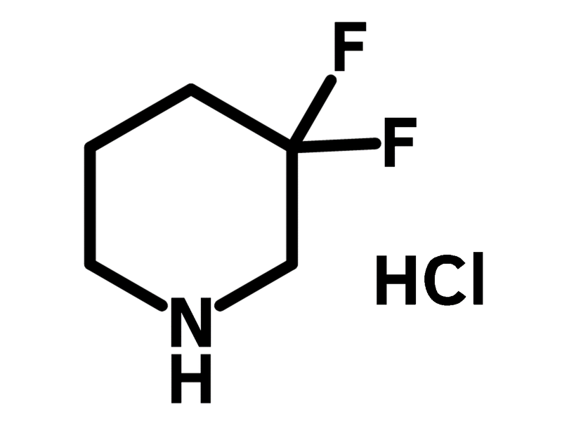 3,3-Difluoropiperidine hydrochloride chemical structure, CAS 496807-97-7.