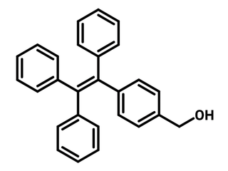 Chemical structure of (4-(1,2,2-Triphenylvinyl)phenyl)methanol