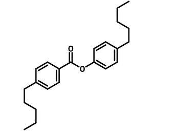 chemical structure of 4-Pentylphenyl 4-pentylbenzoate, CAS 74305-48-9