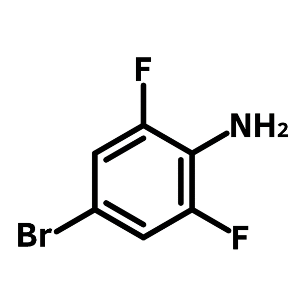 4-Bromo-2,6-difluoroaniline chemical structure, CAS 67567-26-4