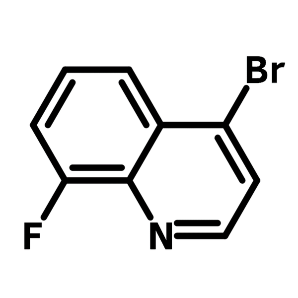 4-Bromo-8-fluoroquinoline chemical structure, CAS 927800-38-2