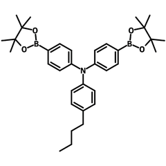 4-Butyl-N,N-bis(4,4,5,5-tetramethyl-1,3,2-dioxaborolane-4-phenyl)aniline chemical structure, 444289-55-8