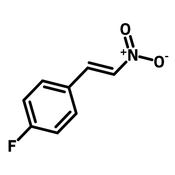 4-Fluoro-β-nitrostyrene chemical structure, CAS 706-08-1.