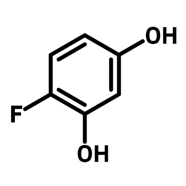 4-Fluororesorcinol chemical structure, CAS 103068-41-3.