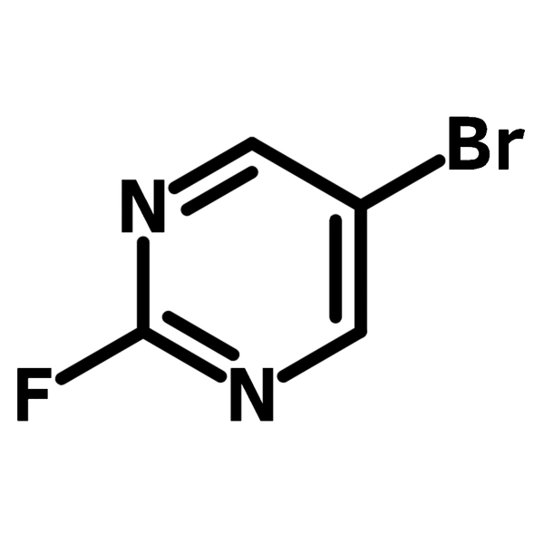 5-Bromo-2-fluoropyrimidine chemical structure, CAS 62802-38-4.