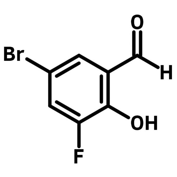 5-Bromo-3-fluorosalicylaldehyde chemical structure, CAS 251300-28-4