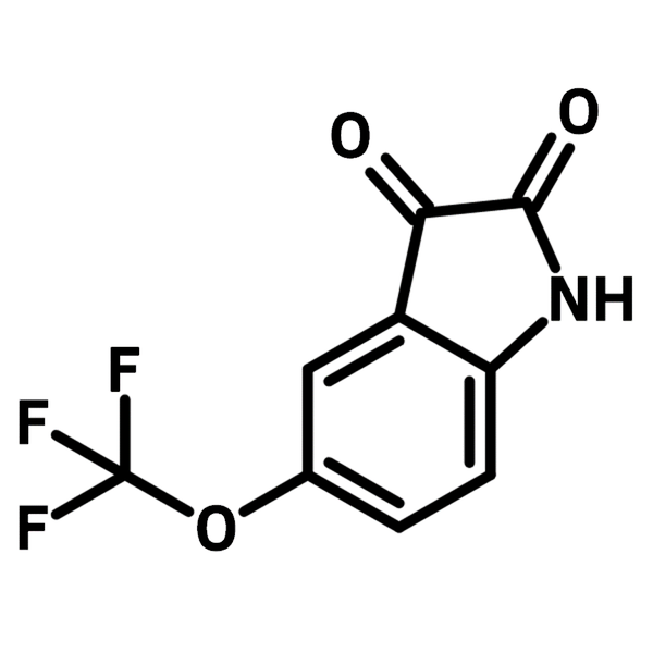 5-(Trifluoromethoxy)isatin chemical structure, CAS 169037-23-4