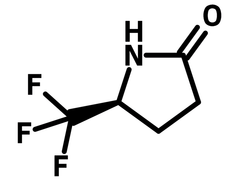 Chemical structure of (5S)-(−)-5-(Trifluoromethyl)-2-pyrrolidinone