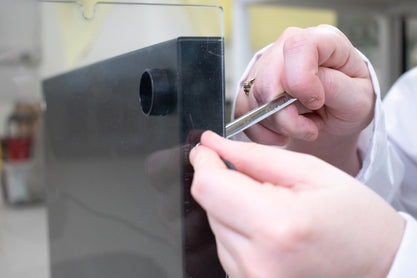 Fix back panel into place