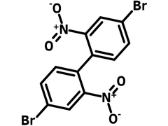 4,4'-dibromo-2,2'-dinitrobiphenyl chemical structure, CAS 91371-12-9