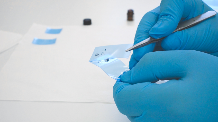 Viscoelastic transfer of 2D material using PDMS | Ossila