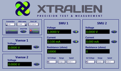 X100 Front Panel software