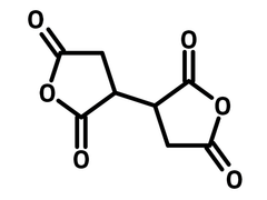 Chemical structure of 1,2,3,4-butanetetracarboxylic dianhydride (BDA)