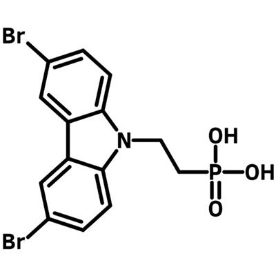br-2pacz- 2762888-11-7 - (2-(3,6-Dibromo-9H-carbazol-9-yl)ethyl)phosphonic acid chemical structure