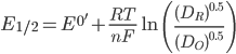 half wave potential equation