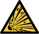 Risk of explosion warning symbol