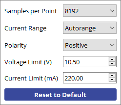 Advanced settings menu