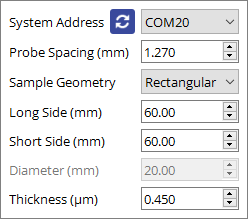 Basic settings menu