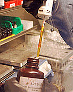 Pipette full of epoxy