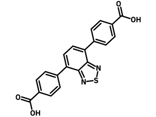 Chemical structure of 4,4'-(benzo[c][1,2,5]thiadiazole-4,7-diyl)dibenzoic acid