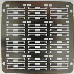 Low density stack: evaporation mask support (photo)