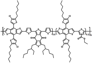 Chemical structure of PBDB-TCl-T1