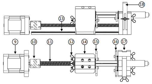 Slot-Die Coater syringe pump schematic