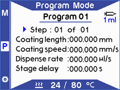 Program Mode page