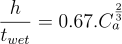 Calculating the gap height for solutions with a low capillary number