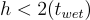 Viscous model approximation to calculate the gap height