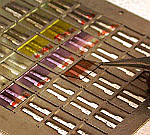 Placing substrates in shadow mask for evaporation