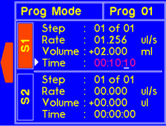 Program mode - edit the dispense time