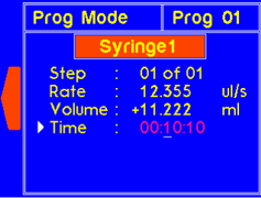 Program mode - edit the dispense time