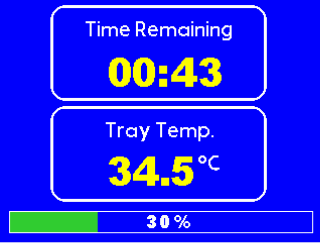 Program in progress screen