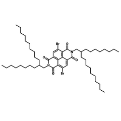 pdi-2od-2br, 4,9-Dibromo-2,7-bis(2-octyldodecyl)benzo[lmn][3,8]phenanthroline-1,3,6,8(2H,7H)-tetraone
