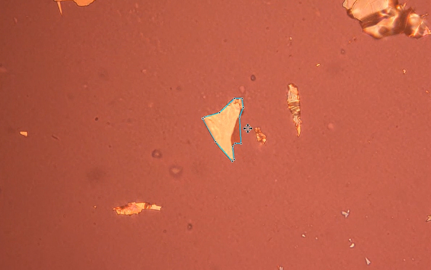 Deterministic transfer Step 1 - Bring the stamp closer to the substrate surface
