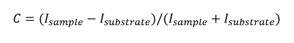 Optical contrast equation