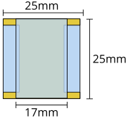 Encapsulation glass for 20mm x 15mm substrates