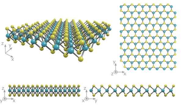 crystal structure of monolayer MoS2